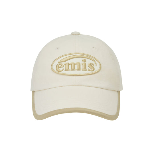 BEIGE TRIMMING BALL CAP-CREAM