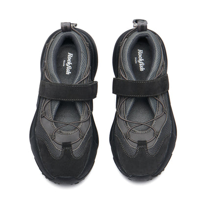 BRYN VELCRO SNEAKERS V2-CHARCOAL