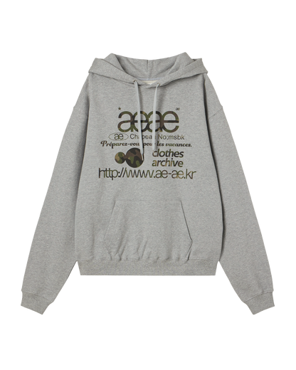 WEB LOGO LOOSED HOODIE