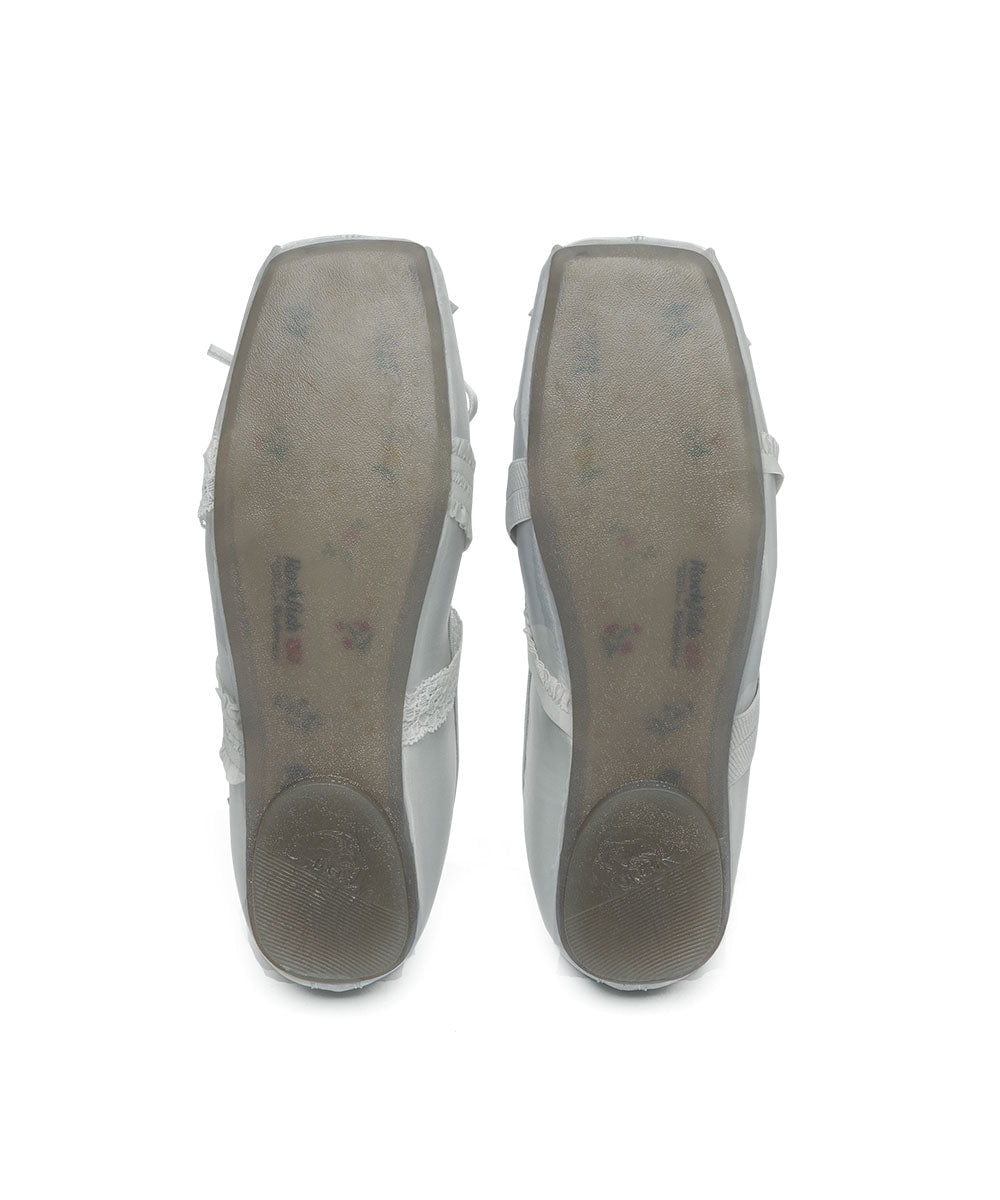 BANDING BALLET FLATS-GREY
