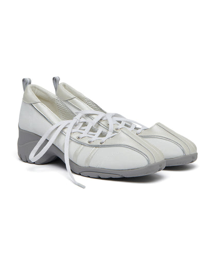 BLISS HEEL LACEUP SNEAKERS-CREAM PEARL