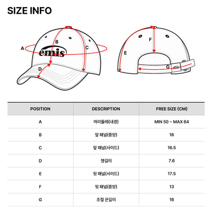LOGO PRINT PIGMENT DYEING BALL CAP-GRAY
