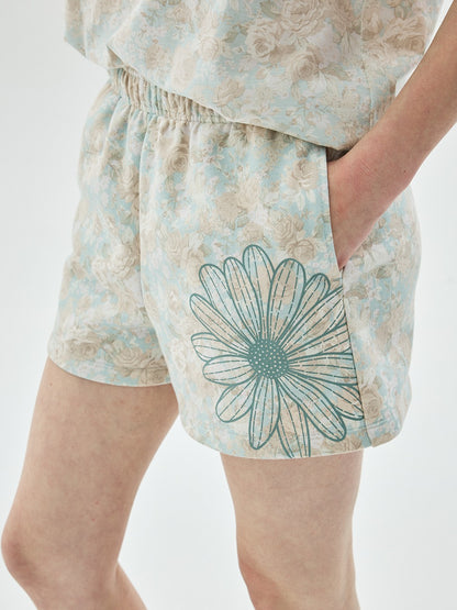 SWEAT SHORTS FLEUR FLOWER