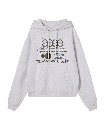 WEB LOGO LOOSED HOODIE
