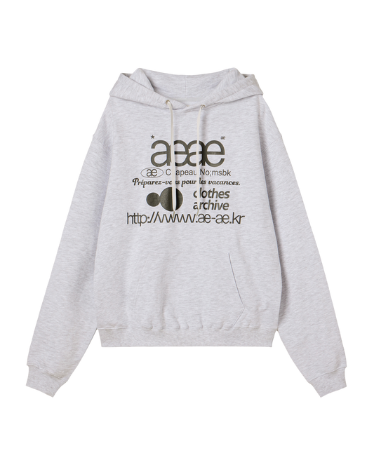 WEB LOGO LOOSED HOODIE