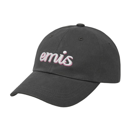 LAYERED LOGO BALL CAP-CHARCOAL