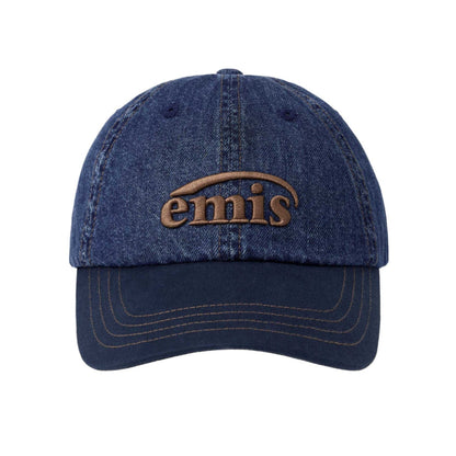 WASHED DENIM BALL CAP-BLUE/NAVY
