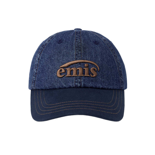 WASHED DENIM BALL CAP-BLUE/NAVY
