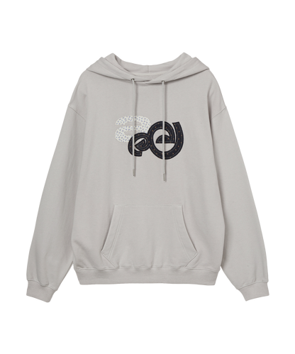 APPLIQUE FLOWER LOGO HOODIE