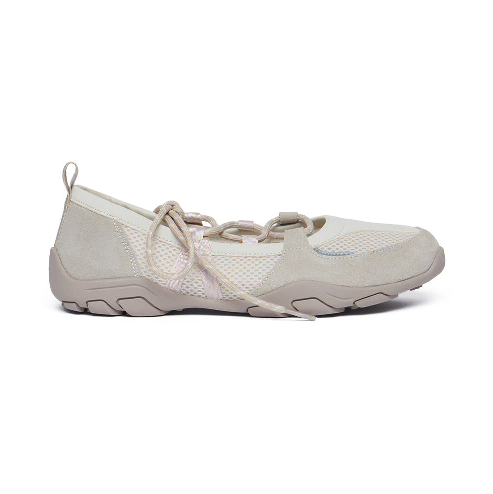 NICOLE WEAVING LACEUP SNEAKERS-SAND