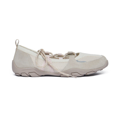 NICOLE WEAVING LACEUP SNEAKERS-SAND