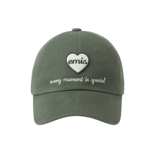 HEART WAPPEN BALL CAP-KHAKI