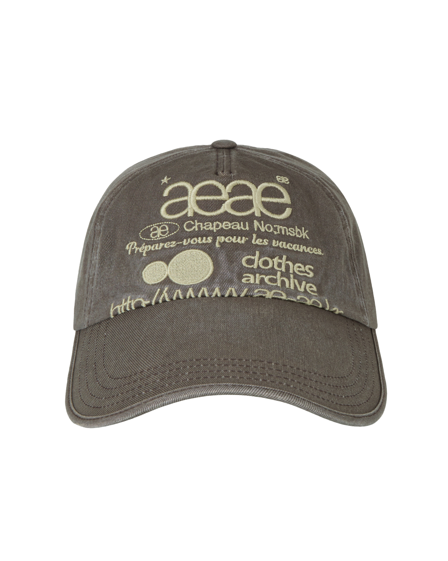 WEB LOGO WASHED 5 PANNEL BALL CAP