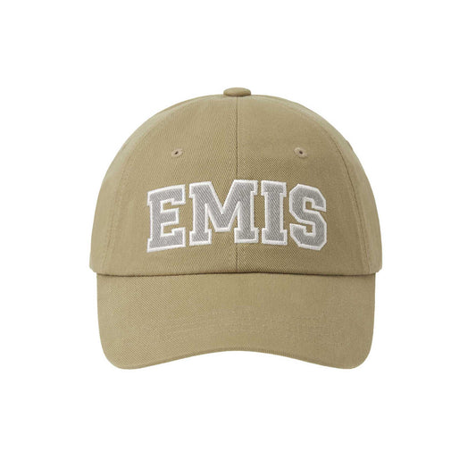 TWILL CAPITAL LOGO BALL CAP-BEIGE