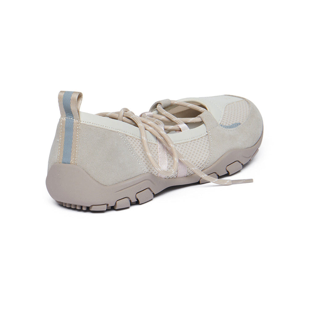 NICOLE WEAVING LACEUP SNEAKERS-SAND