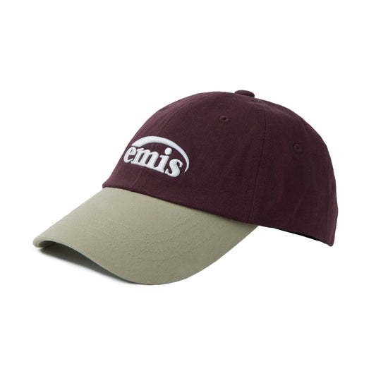 NEW LOGO MIX BALL CAP(RENEWAL)-BEIGE/WINE