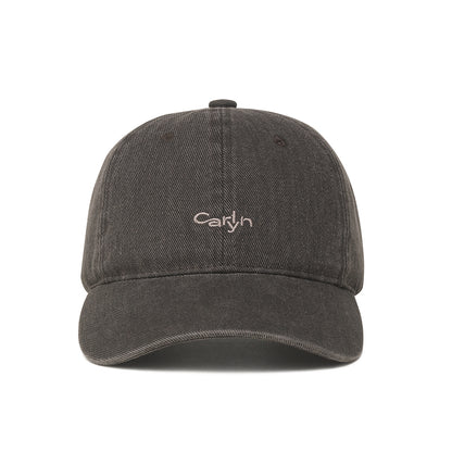 TYPOGRAPHY LOGO WASHED CAP