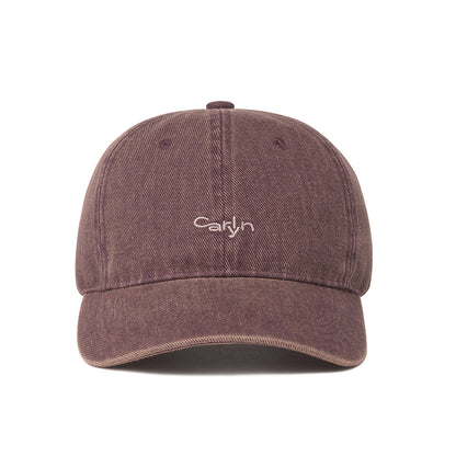 TYPOGRAPHY LOGO WASHED CAP