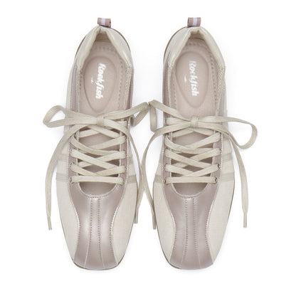 BLISS LACEUP SNEAKERS-PINK