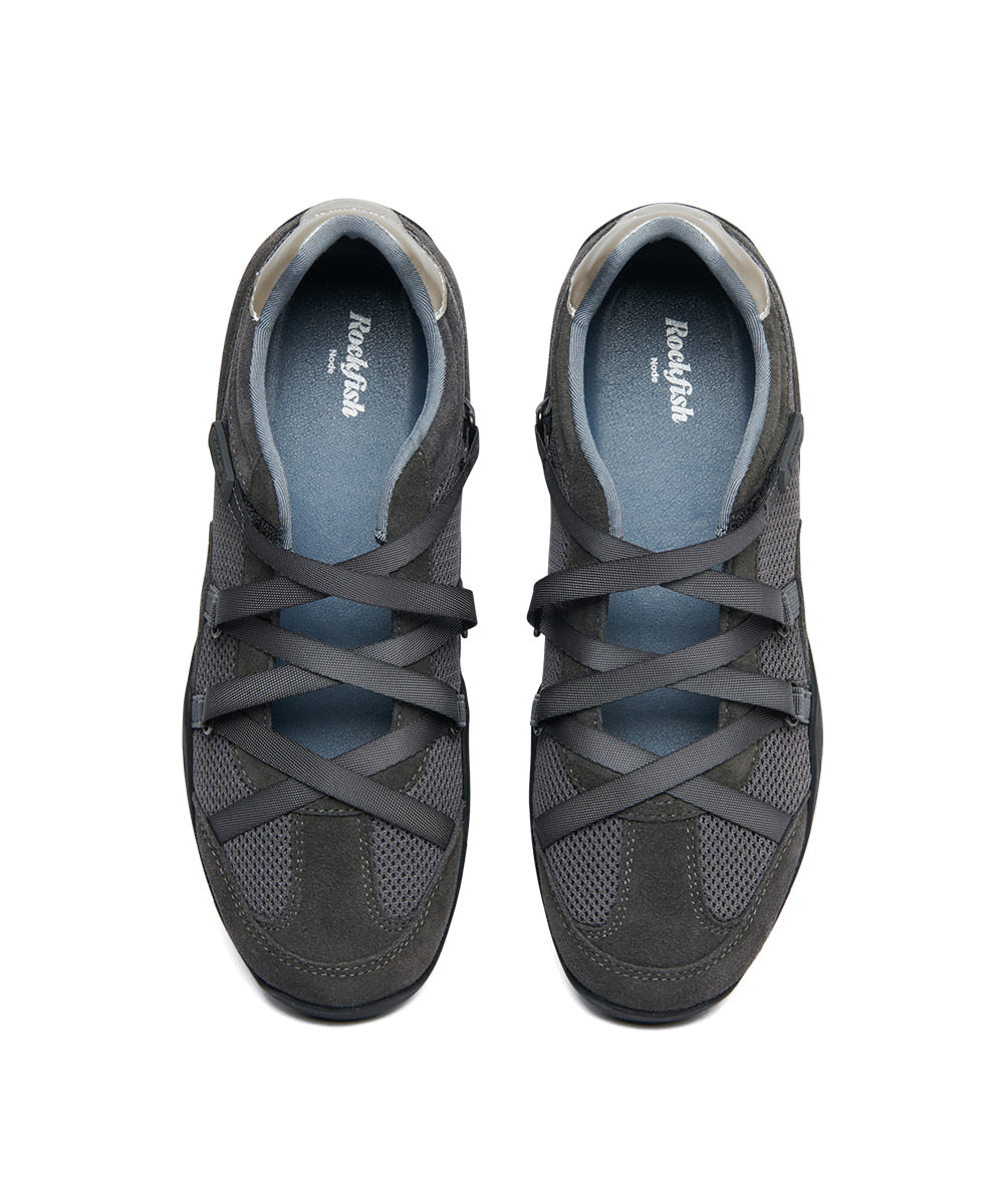 ZANE X STRAP SNEAKERS V2-CHARCOAL