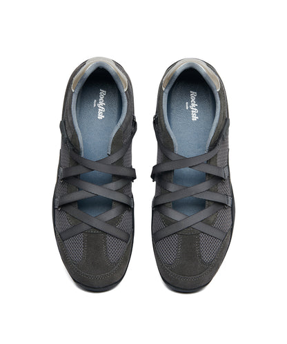 ZANE X STRAP SNEAKERS V2-CHARCOAL