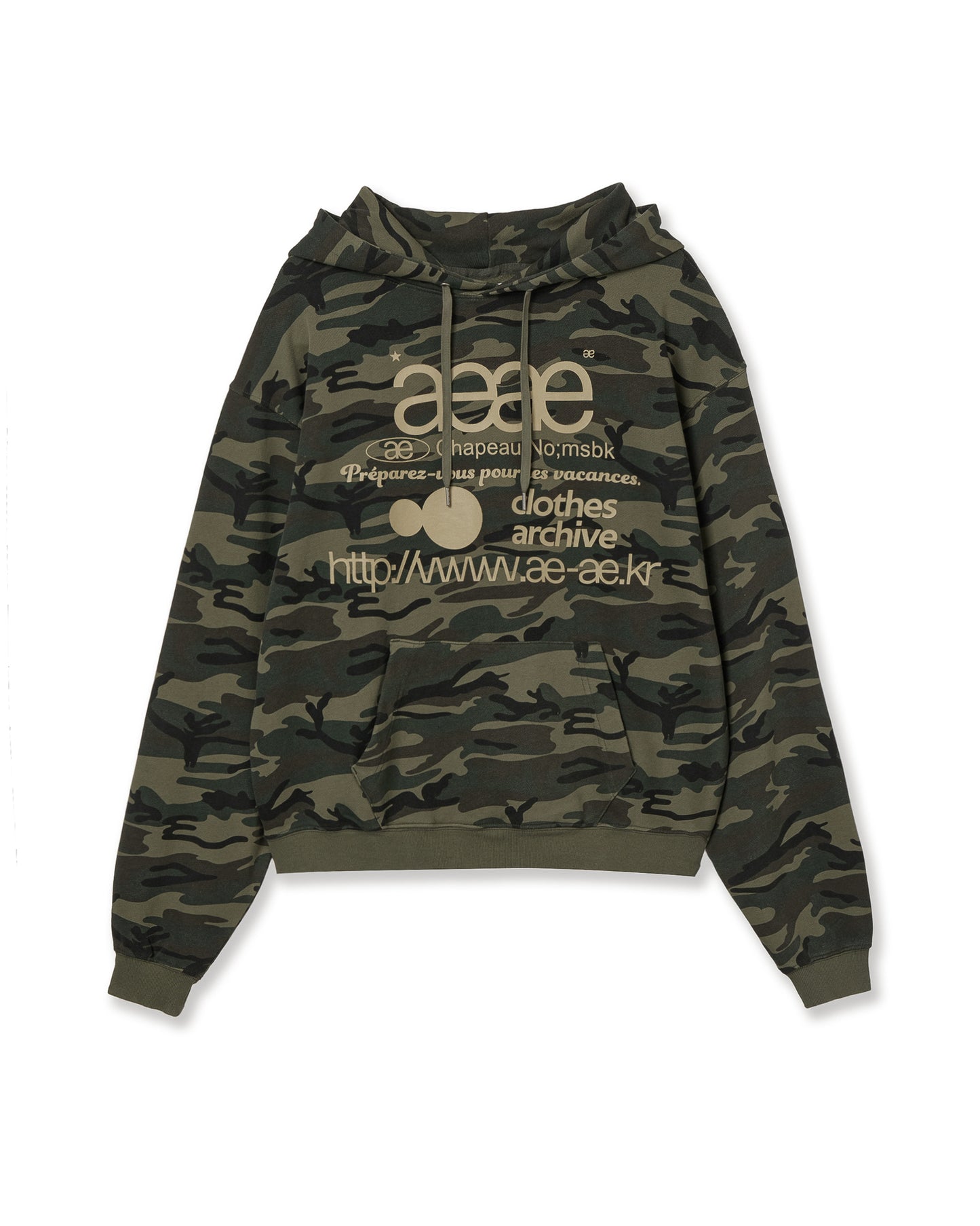 WEB LOGO LOOSED HOODIE