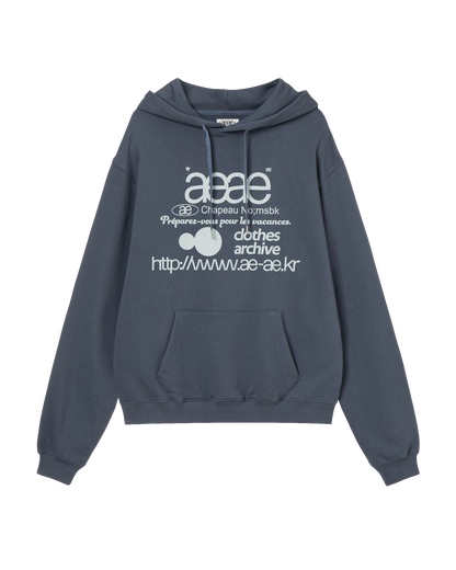 WEB LOGO LOOSED HOODIE