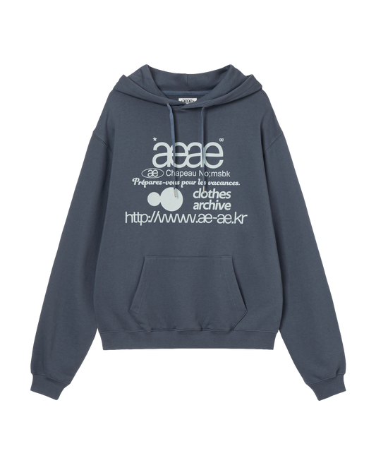 WEB LOGO LOOSED HOODIE