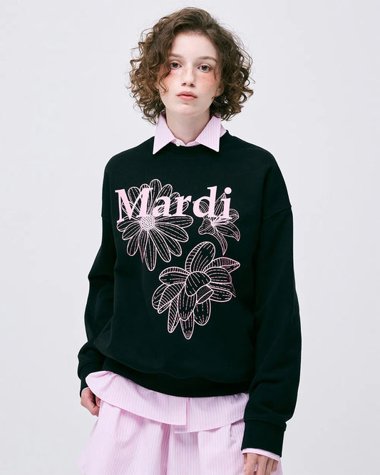 SWEATSHIRT TRIPLE FLOWER