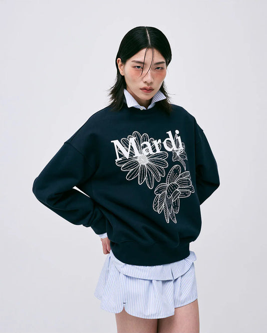 SWEATSHIRT TRIPLE FLOWER