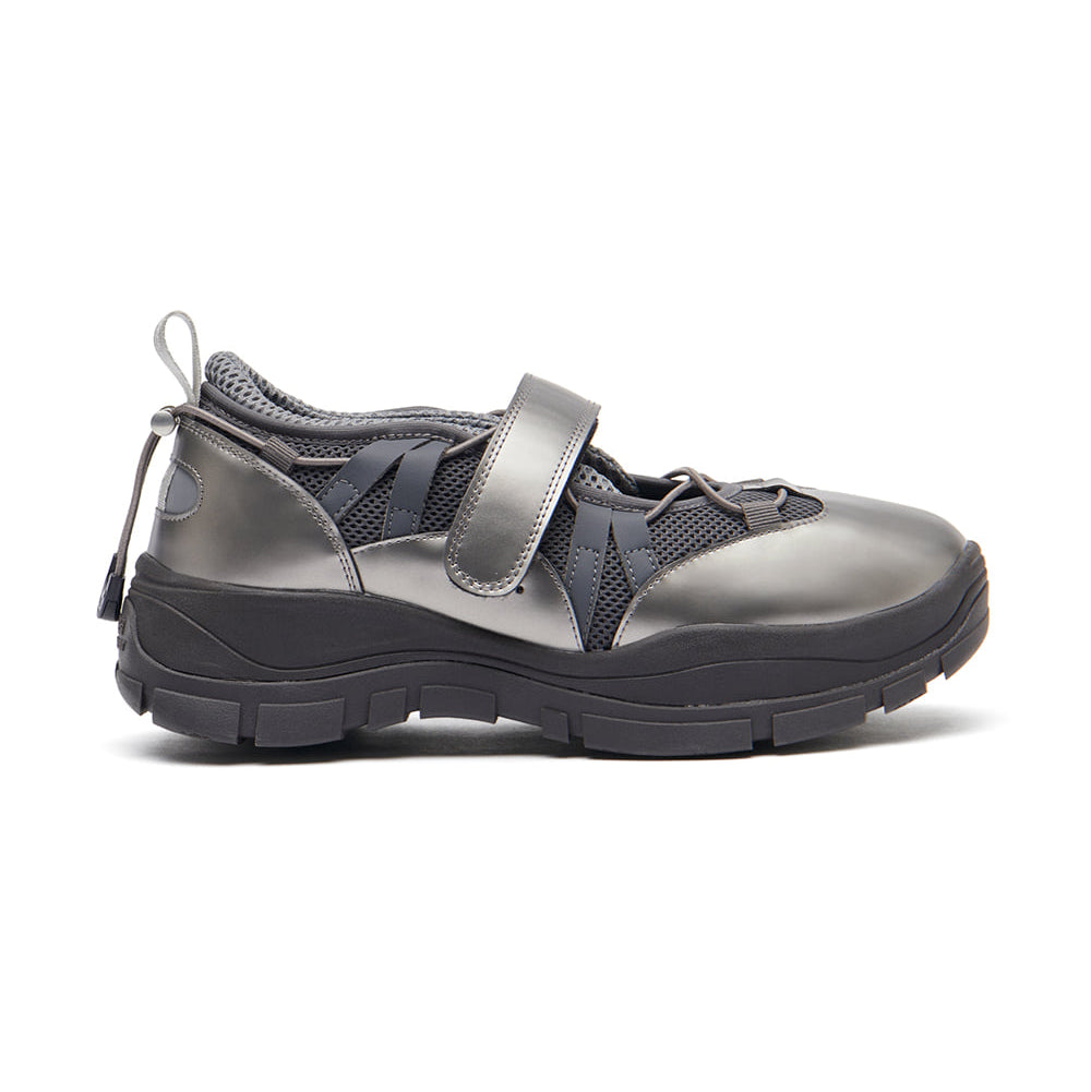 BRYN VELCRO SNEAKERS V2-DARK SILVER