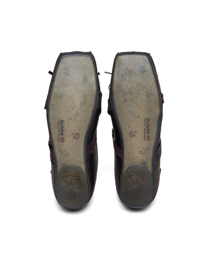 BANDING BALLET FLATS-BROWN