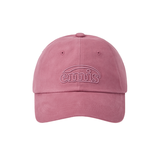 COTTON BRUSHED BALL CAP-PINK