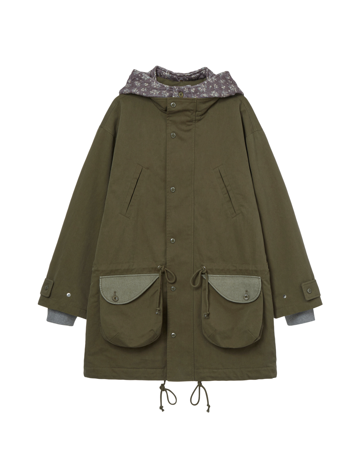 FLOWER BLOCK FIELD JACKET