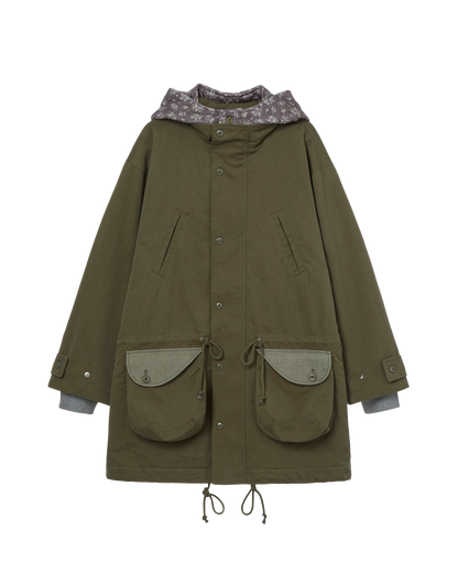 FLOWER BLOCK FIELD JACKET