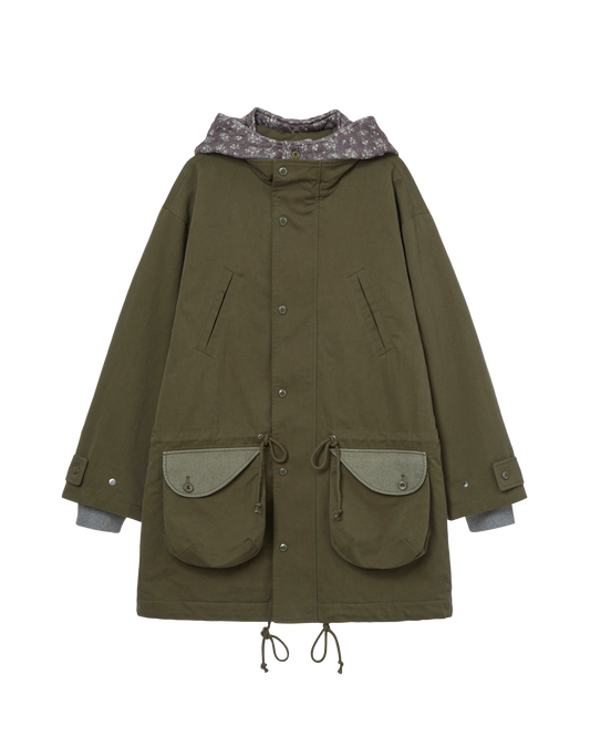 FLOWER BLOCK FIELD JACKET