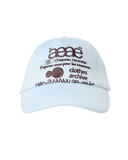 WEB LOGO DENIM 5 PANNEL CAP