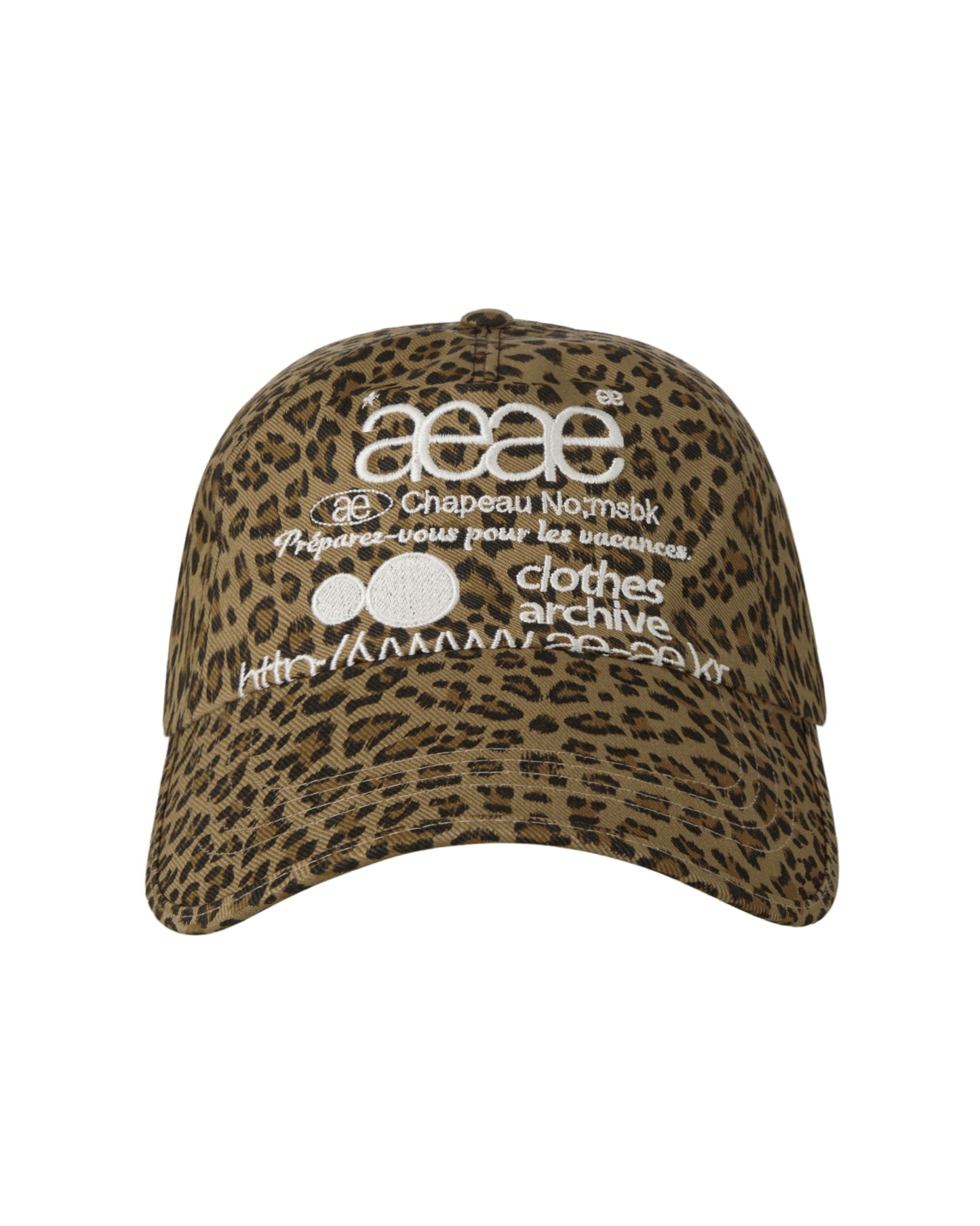 WEB LOGO LEOPARD CAP