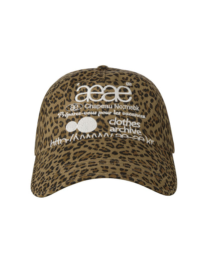 WEB LOGO LEOPARD CAP