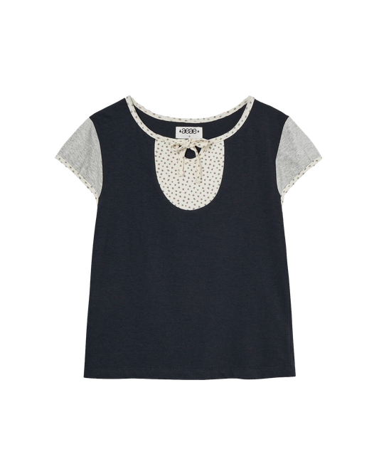 FLOWER BLOCK TEE