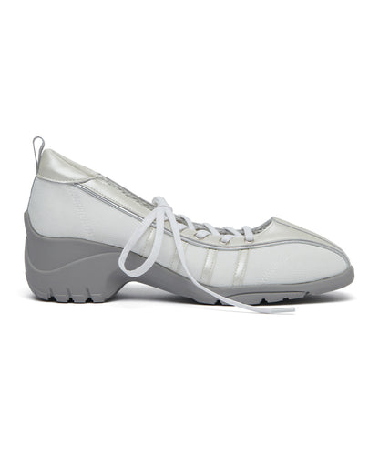BLISS HEEL LACEUP SNEAKERS-CREAM PEARL