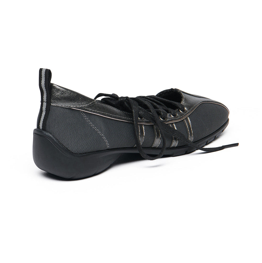 BLISS LACEUP SNEAKERS-DARK SILVER