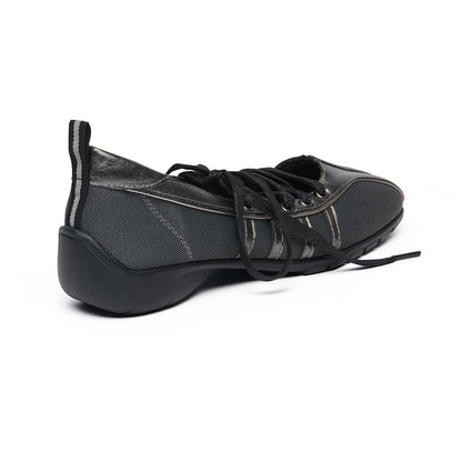 BLISS LACEUP SNEAKERS-DARK SILVER