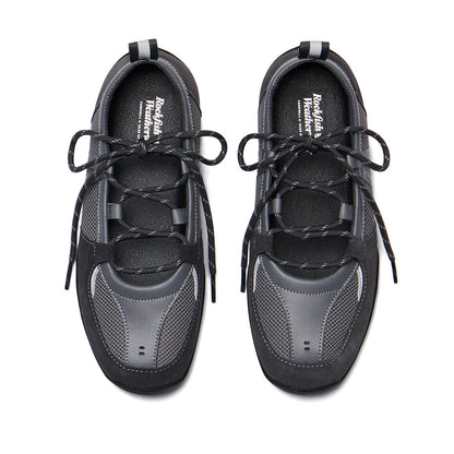 NICOLE WEAVING LACEUP SNEAKERS-GREY