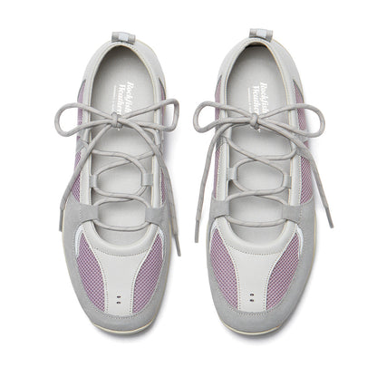 NICOLE WEAVING LACEUP SNEAKERS-ASH LAVENDER