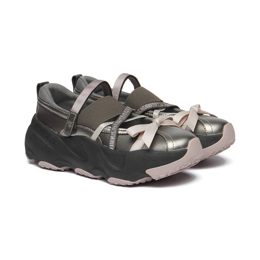 PUFFIN RIBBON BANDING SNEAKERS-DARK SILVER