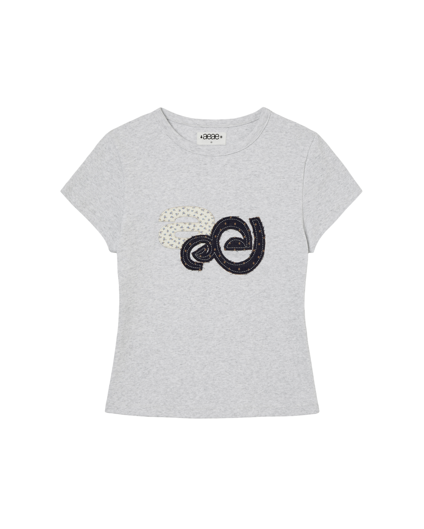 APPLIQUE FLOWER LOGO TEE