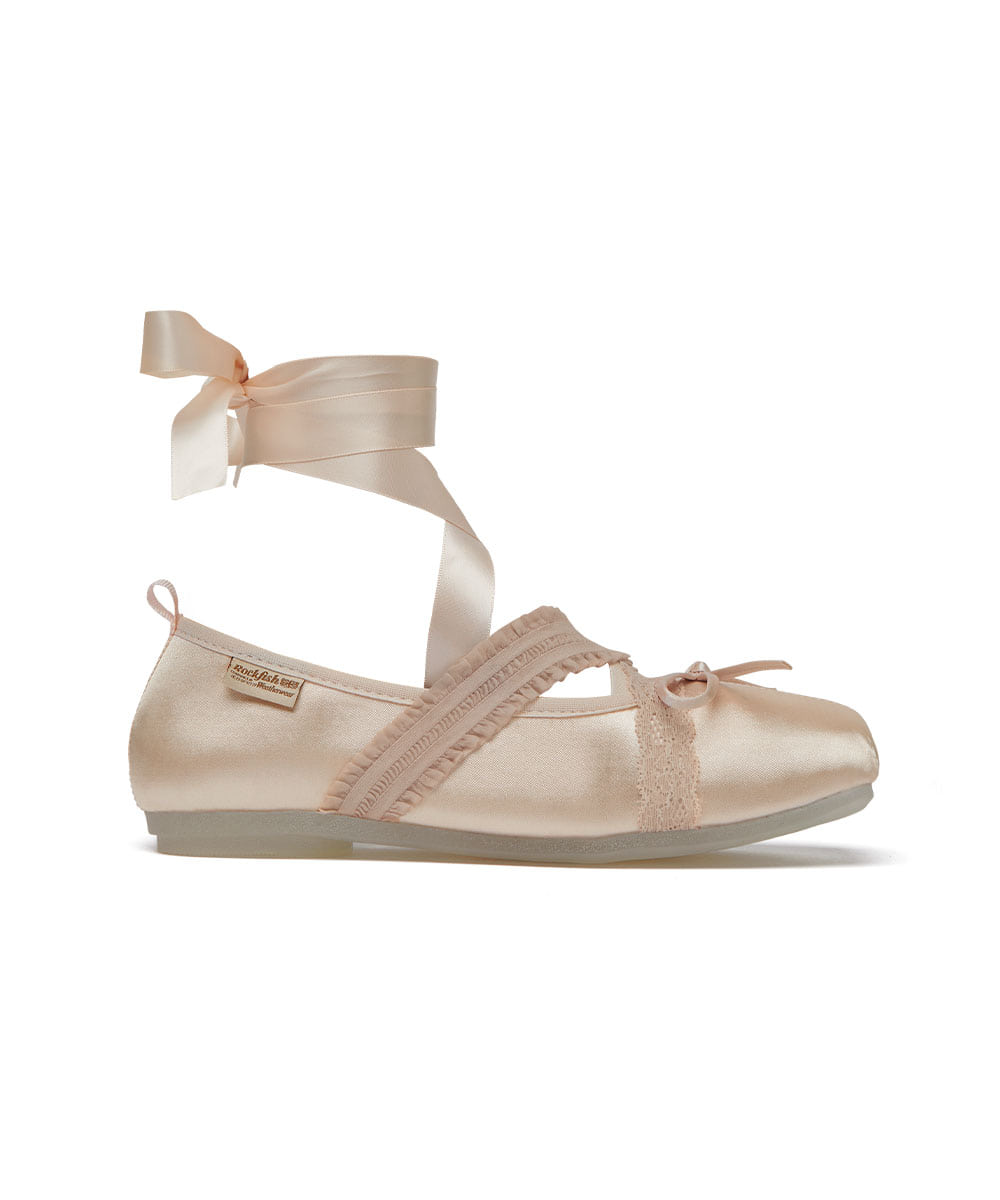 BANDING BALLET FLATS-PINK