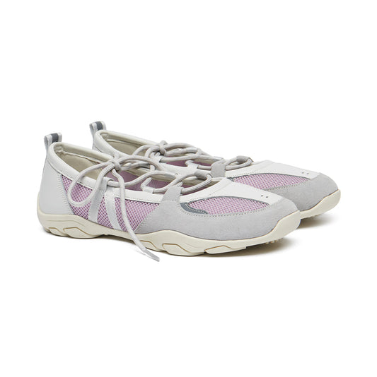 NICOLE WEAVING LACEUP SNEAKERS-ASH LAVENDER
