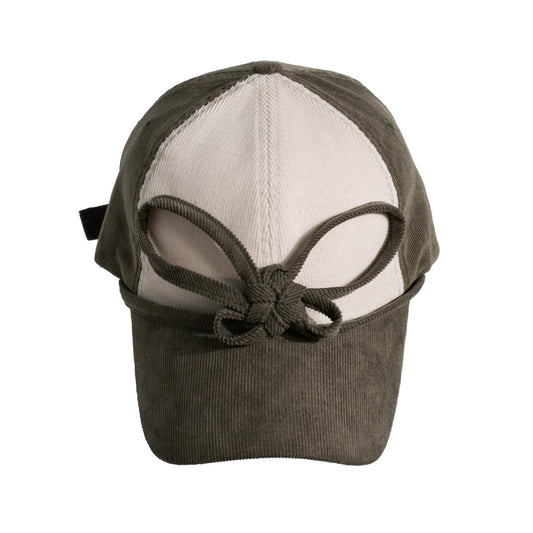CORDUROY BUTTERFLY KNOT CAP